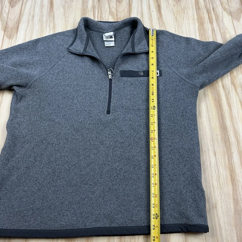 The North Face Men's Medium Gray Half Zip Fleece Pullover NF0A5GL2 Outdoor